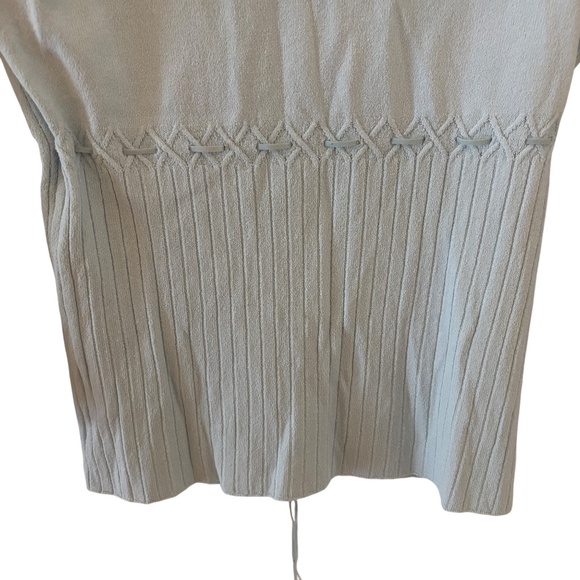 Vintage Y2K "Awesome" Button Front Knit Cardigan Top Blue Size M - Picture 7 of 10